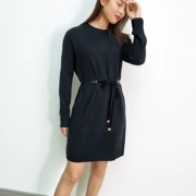 mùa thu màu rắn vòng cổ đan hoang dã lady dress 6421