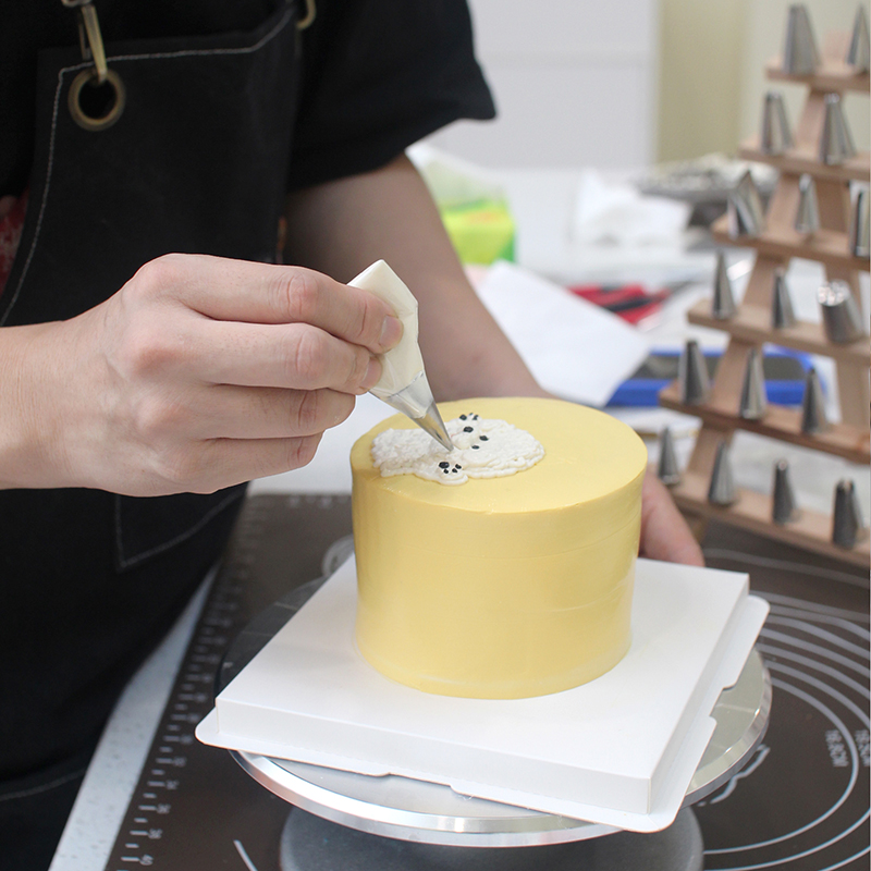 Korean pet nutrition online and offline teaching pet hand-painted cake recipe tutorial pet snack baking