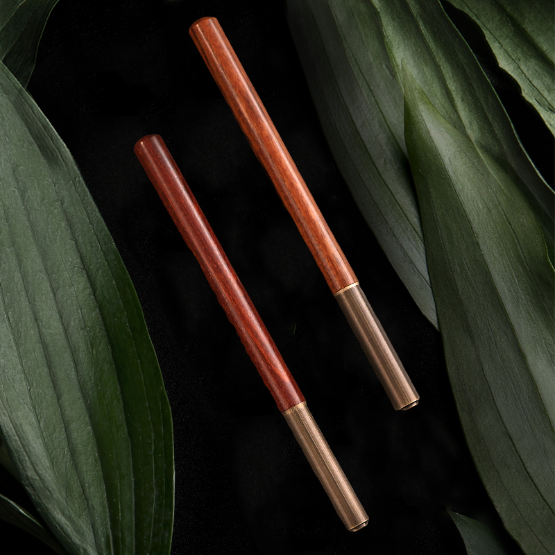 Students pen practice smooth elbow hard pen high-grade sandalwood sign pen in high value writing wooden pen