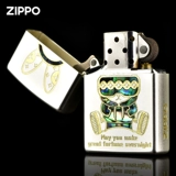 zippo Мужская серебряная оригинальная зажигалка, подарок на день рождения