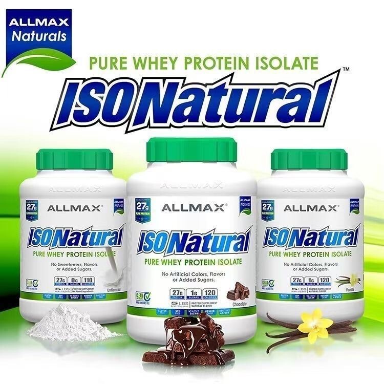 Allmax Isolated Whey Protein Powder Sports Fitness Nutrition High Protein 2 Lbs Iso White Bucket