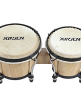 Bongo tambours tambours en bois peau de vache percussions tambourin percussions latines 0220