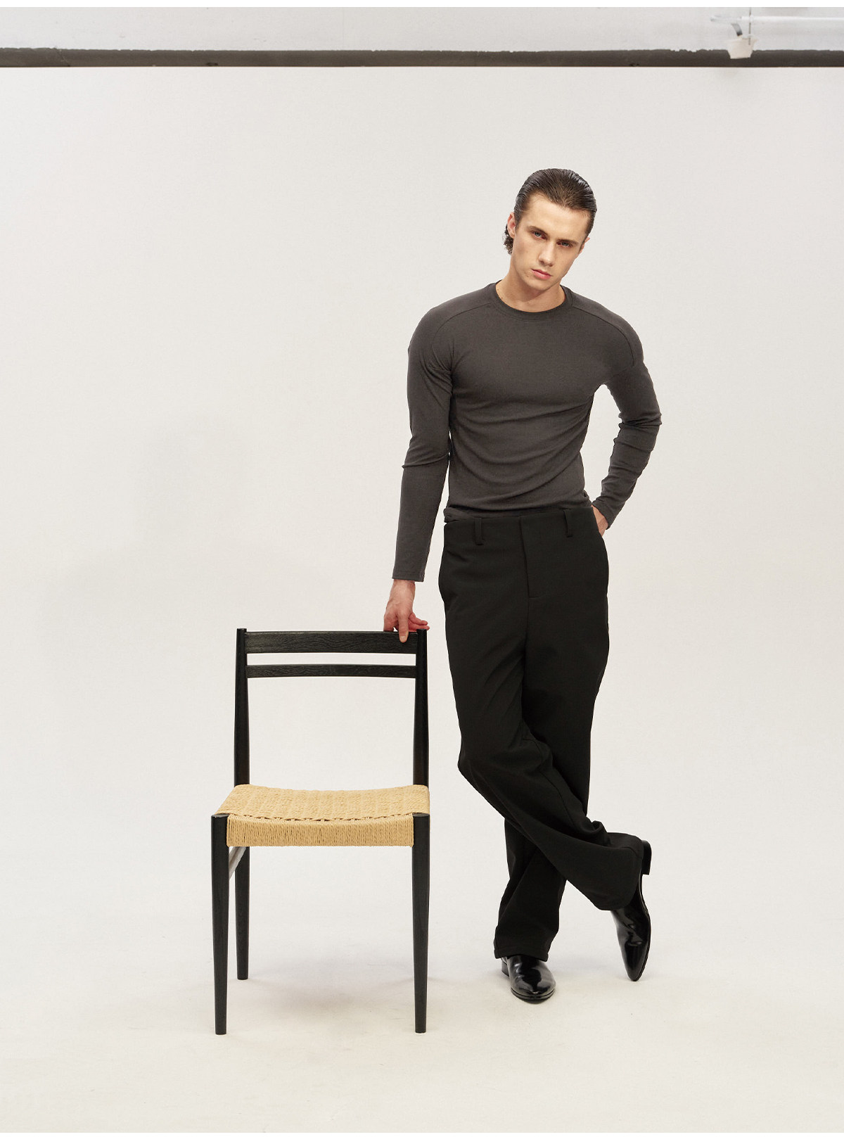 JCAESAR Straight-Leg Plaid Dress Pants