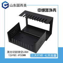 New sheet metal arbitrary custom processing laser cutting hollow logo design repeater electronic metal shell