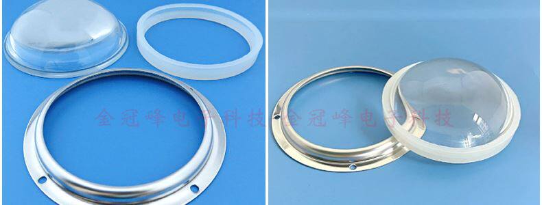 под руководством отражатель чашки 50mm  66mm 67mm 78mm100mm内凹led玻璃透镜散光透镜防水圈固定