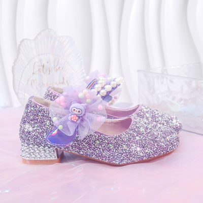 High Heel Elsa New Arrival Dance Children's Leather Shoes — 3