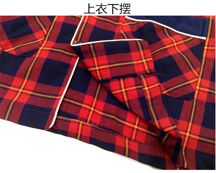 Fenteng xuân hè cotton vài bộ đồ ngủ kẻ sọc dài tay phù hợp với nữ váy ngủ nam dài tay phù hợp L8735195 bộ pijama