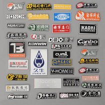 Manufacturer customized high-gloss aluminum signage high-end furniture logo silk screen printing nameplate stamped metal signage stainless steel