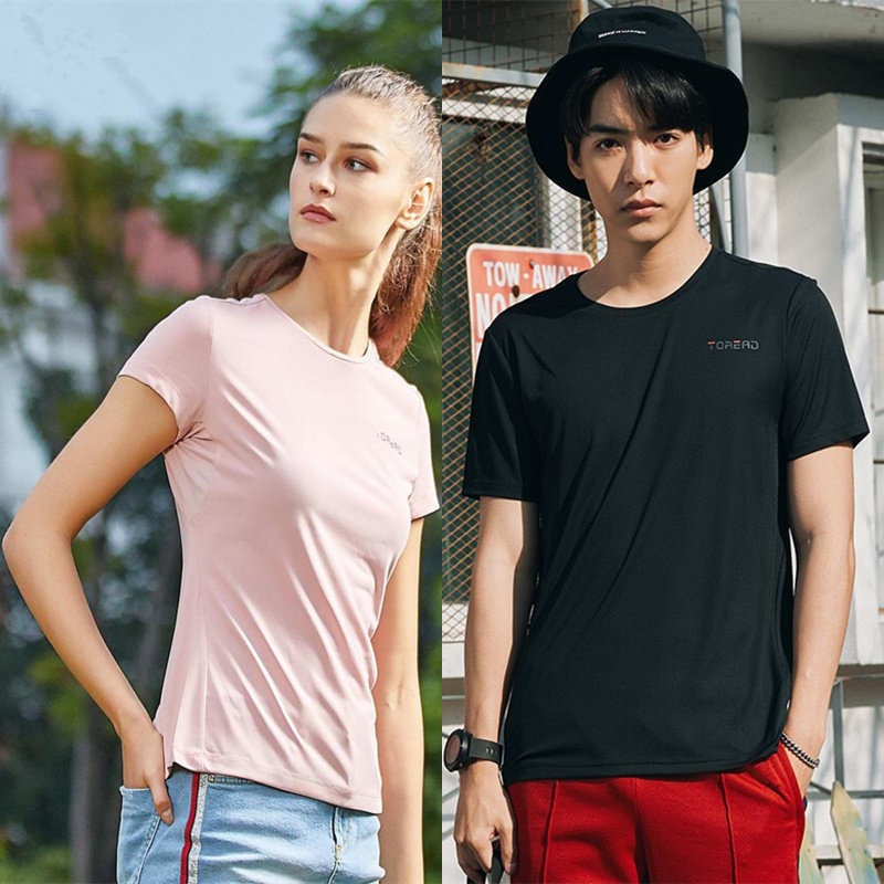 Pathfinder T-shirt male 19 spring summer outdoor woman's breathable round collar short sleeve speed dry T-shirt KAJH81221 82222