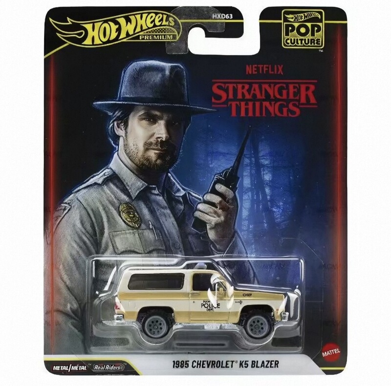 Hot Wheels Entertainment Culture Series Iron Base Rubber Tire Stranger Things Toy Story Alloy Car Model 1:64 Scale