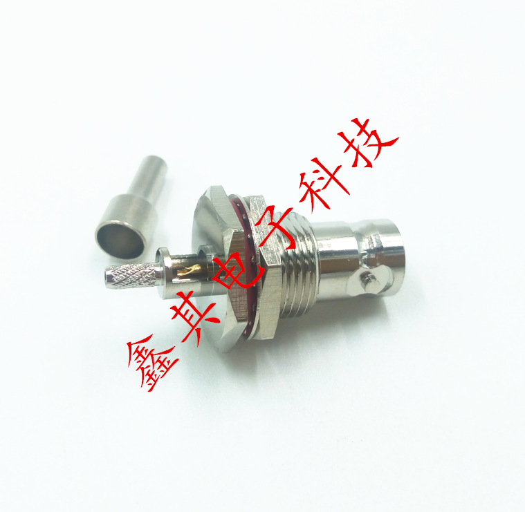 Full copper BNC-KY-C-1 5 waterproof type BNC motherhead with mounting nut to pick up RG174 RG316 wire-Taobao