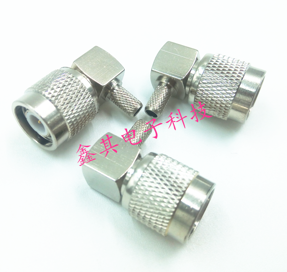 TNC-C-JW-3 RF connector right angle 90 degree elbow to 50-3RG58