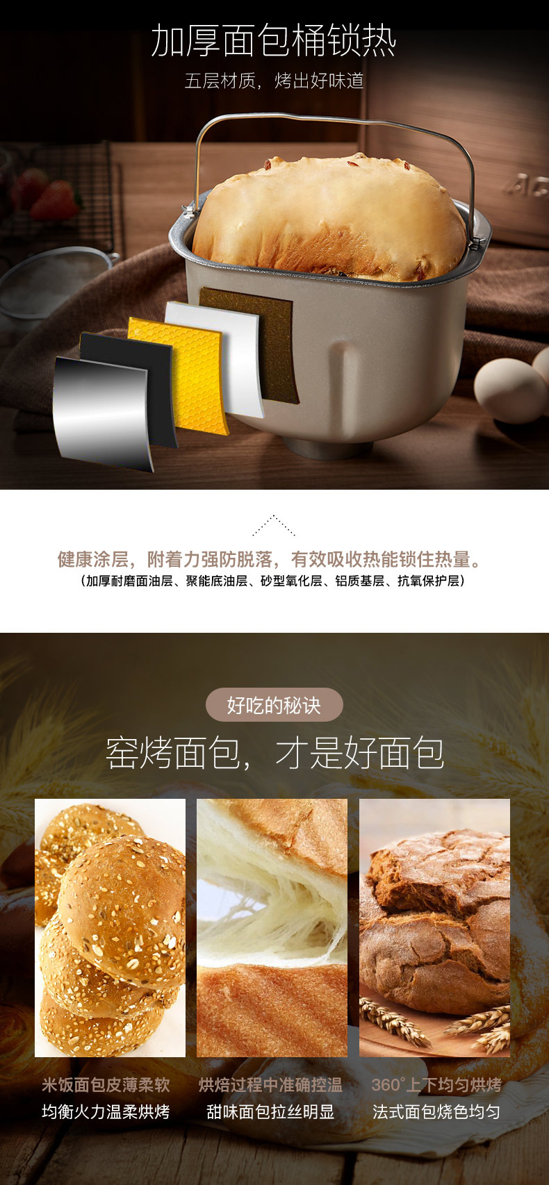 Thiết bị điện ACA Bắc Mỹ AB-C20D Breadmaker Home Bánh trái cây thông minh tự động và đa chức năng máy ép bánh mì mini