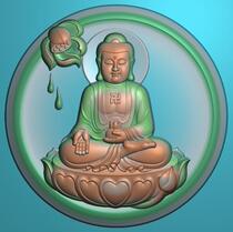 Sitting as a Buddha Lotus Drip Grey Map Bmp Relief Map Finely Carved Figu Jade Sculpture JDP pendant