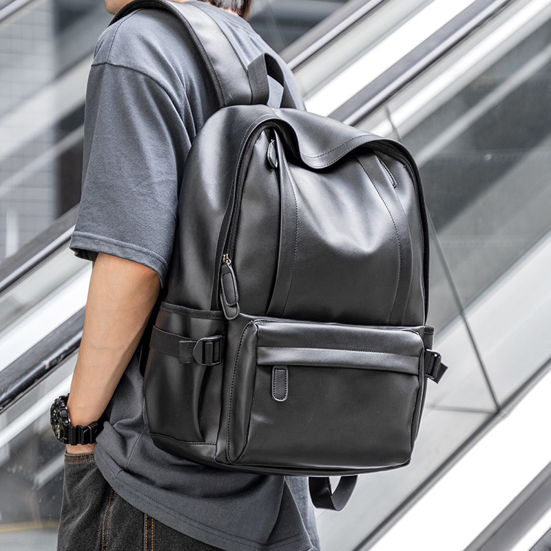 Trendy Genuine Leather Rear Shoulder Bag Men 2022 New Business Multifunction Computer Shoulder Bag Fashion Big Capacity Travel Bag