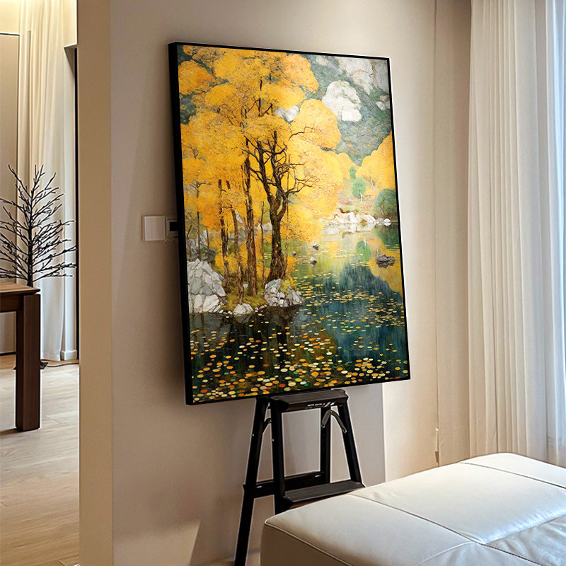French-Style Cream-Colored Decorative Painting for the Bedroom, Cozy Headboard Vertical Hanging Painting Mural