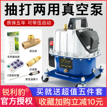Ruili Leopard car air conditioning maintenance and pumping dual-purpose vacuum pump tire air cooler meter household fluorination machine