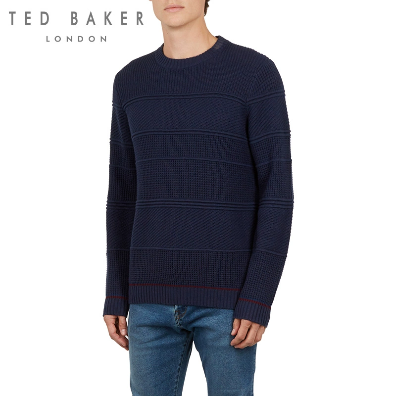 TED BAKER Nam đơn giản áo len len màu đơn giản áo len - Áo len