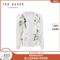 TED BAKER LADY BRIEF PRINTED SPLICE LONG SLEEVE KNIT CARDIOVERT 243896