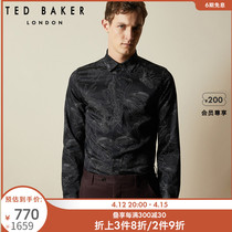 TED BAKER Spring Summer Men Business Elegant Gentlemen Long Sleeve Shirt 243099