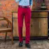 Quần Qi Qi nam giản dị mùa thu cotton lỏng thẳng nam mùa đông ấm áp trung niên quần cha kinh doanh quần áo thể thao Quần tây thường