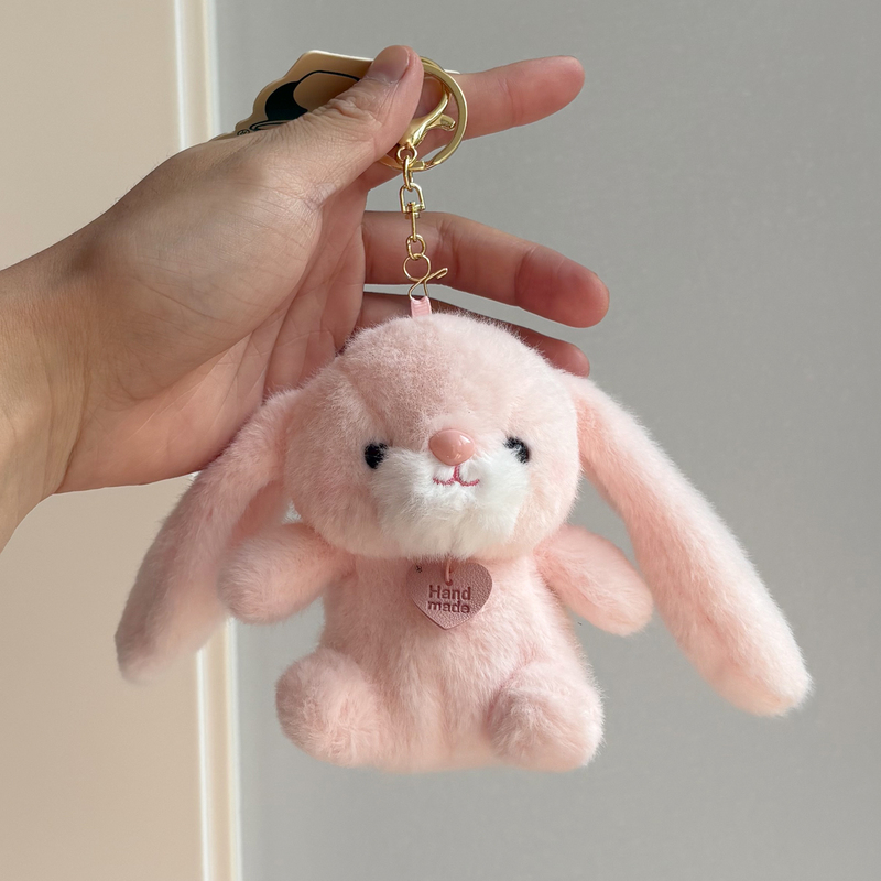 Soft and Cute Little Bunny Plush Pendant Doll, Best Friend Bag Charm, Cute Girl Backpack Accessory, Keychain