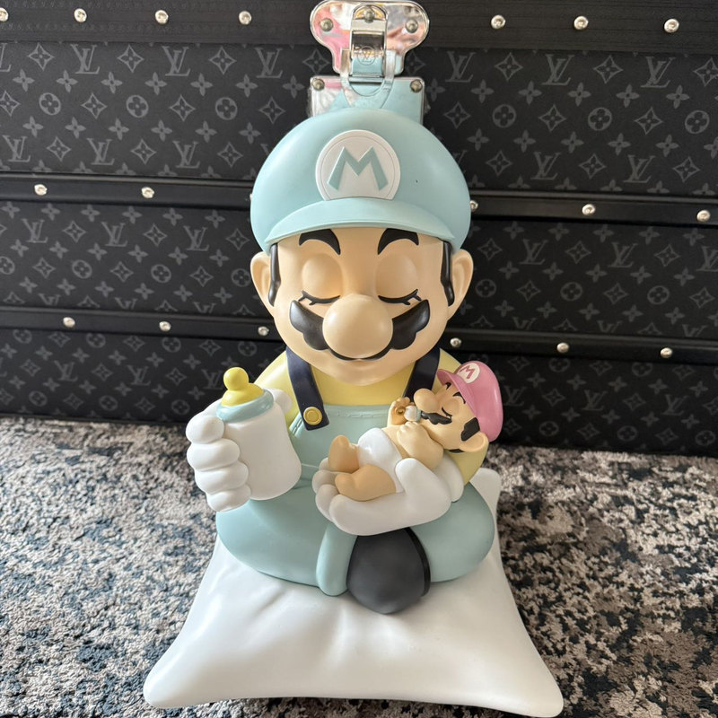 Super Daddy Super Dad Mario Figure Ornament Gift Trendy Toy Gk Merchandise Super Daddy Super Dad Mario Figure Ornament Gift Trendy Toy Gk Merchandise