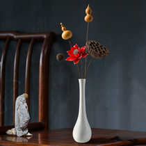 Natural auspicious Fushou small gourd Chinese dried flower bouquet home homestay retro decorations porch branch ornaments