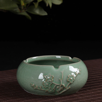 Yuming celadon home office Hotel ceramic ashtray large personality fashion creative retro windproof ashtray