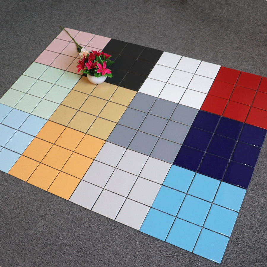 Kitchen Makeup Room Bathroom Mosaic 300x300 Wall Brick Mesh Floor Tiles Swimming Pool Tile Full Porcelain Stained Brick