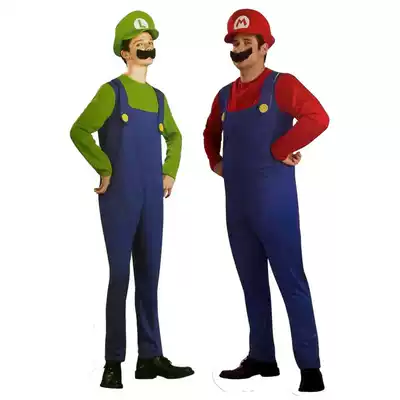 Mario clothing catwalk performance performance adult masquerade cosplay clothes Male super Mario clothing