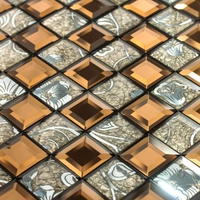 Чайное зеркало + светлые нефритовые цветы с морожеными