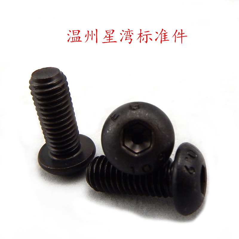 10 9-level semicircular head inner hexagonal screw round cup M3M4