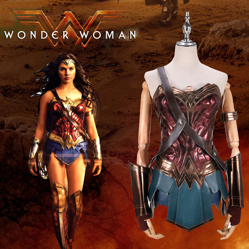 Xuanman In-Stock Wonder Woman Cosplay Diana Adult Halloween Costume Cosplay Women's Clothing