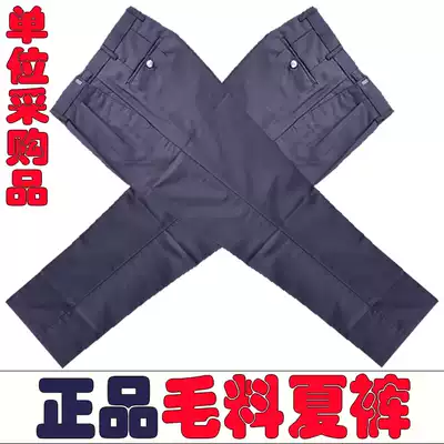 Wool trousers Slim-fit trousers Formal summer and spring thickened elastic waist men's pants for training pants Security