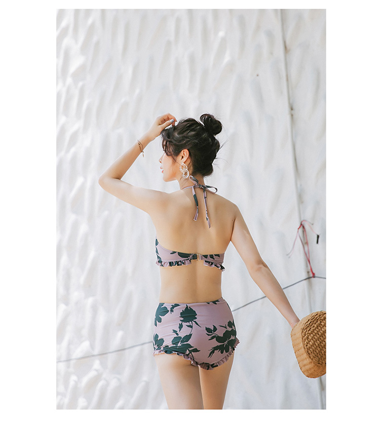 Cặp đôi đồ bơi nữ váy bikini ba mảnh áo ngực nhỏ tập hợp thép tấm che bụng người yêu mùa xuân áo tắm 	đồ đôi đi biển big size