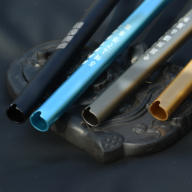 Metal flute whistle aluminum alloy mini short eight hole professional beginner Dongxiao adult master Wang master