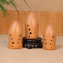 Chu Yin big fish Xun musical instrument ten holes professional special red pottery double cavity plain Xun ancient wind pottery examination EFG tune