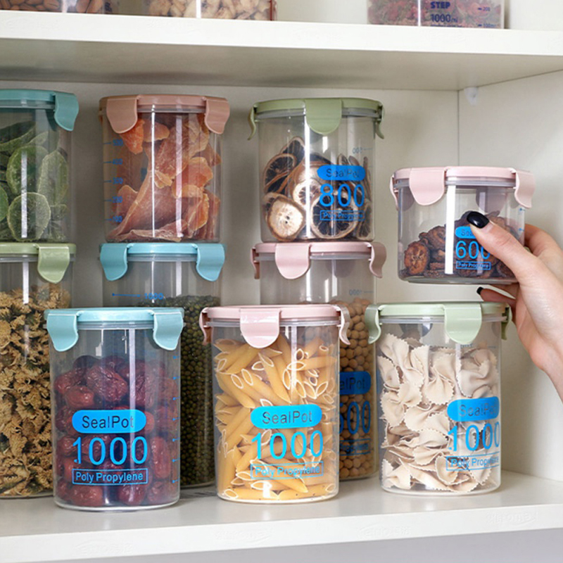 Seal Tank Food Grade Fridge Refreshing Jar Bottle 5 Gu Cereals Snacks Storage Tank Kitchen Plastic containing box