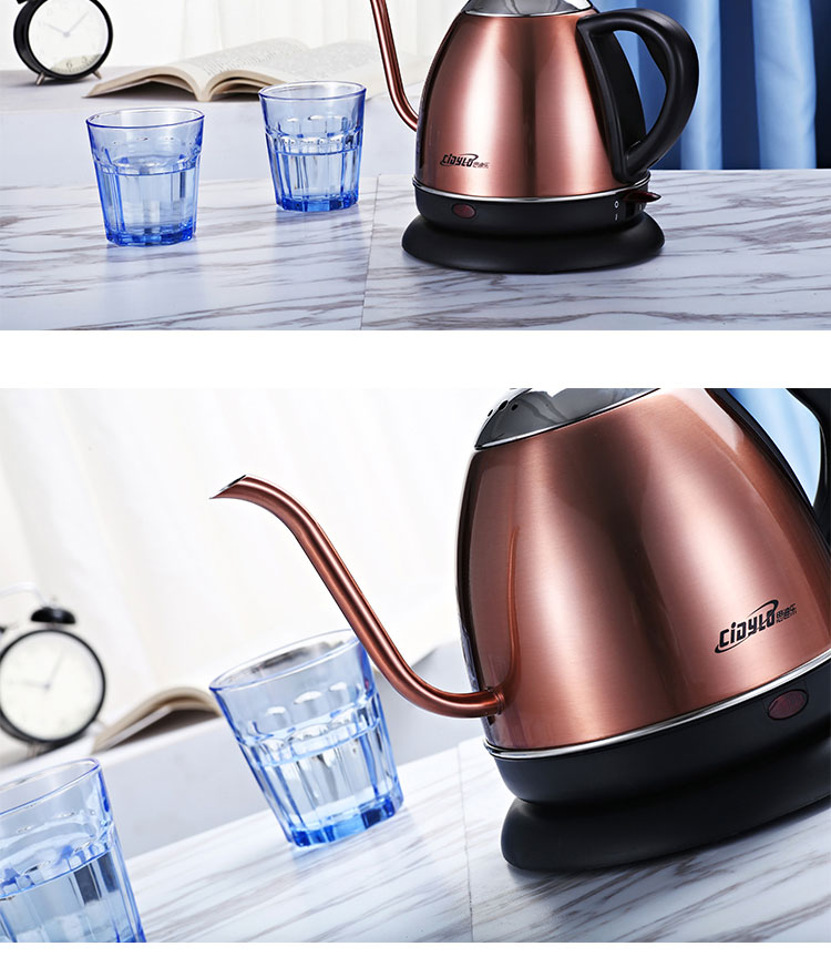 Sidi Le Slender miệng ấm đun nước điện mini hộ gia đình bong bóng tự động tắt nguồn trà nhỏ dung tích 1L - ấm đun nước điện ấm siêu tốc electric kettle
