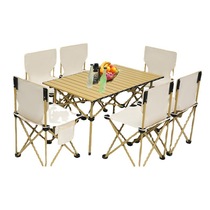 Outdoor folding tables and chairs folding stools portable chairs art sketching tables and chairs picnic camping barbecue egg roll table set