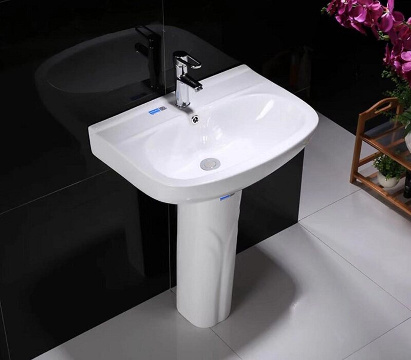 Li-column ceramic wash basin bathbasin integrated small household makeup room balcony home landing basin