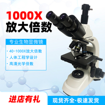 Professional digital high magnification magnification 1000X Infinity precision two-dimensional measurement microbial medical microscope
