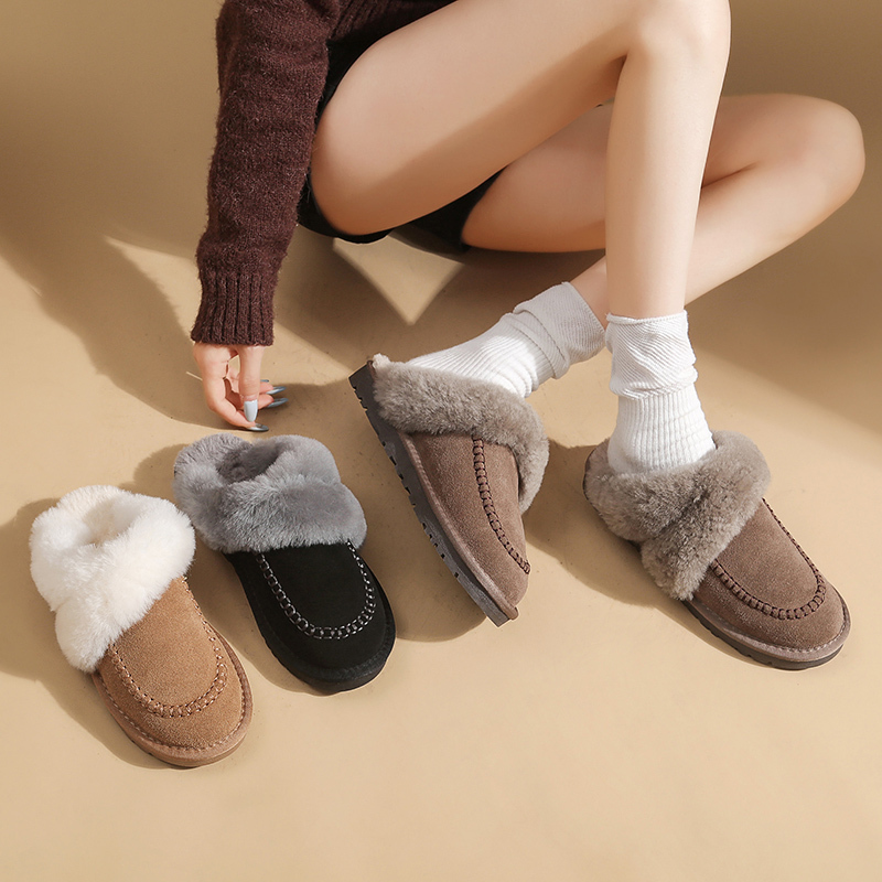 2025 New Model Sheepskin Integrated Wool Slippers, Non-Slip Wool Slippers for Women, Suitable for Outdoor Wear in Autumn and Winter, Thick-Soled and Warm 2025 New Model Sheepskin Integrated Wool Slippers, Non-Slip Wool Slippers for Women, Suitable for Outdoor Wear in Autumn and Winter, Thick-Soled and Warm