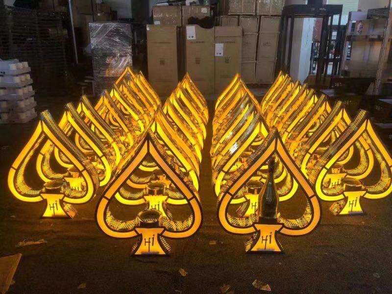 Bar LLED Luminous Black Peach A Wine Seat New Bar Luminous Champagne Seat LED Ocean Wine Base Peach Hearts