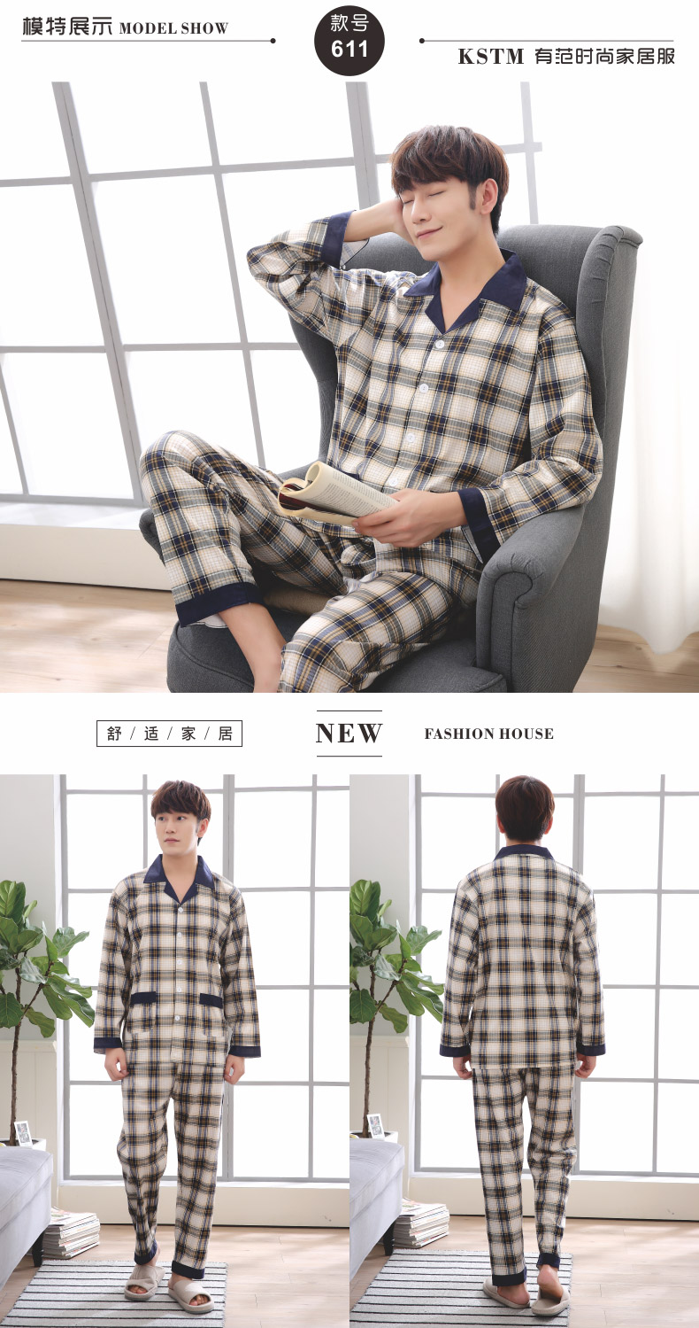 Pyjama pour homme      en Coton à manches longues - Ref 2988339 Image 36