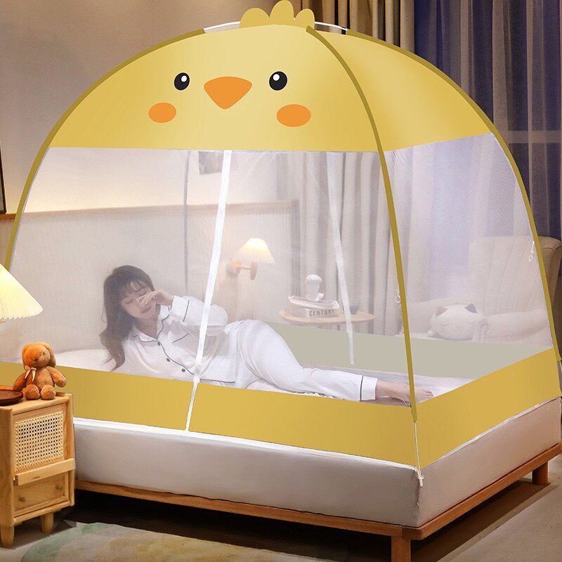 Installation of mosquito nets Mongolia bag household without need of stent dust cloth to fold anti - fall children in 2021 new mode