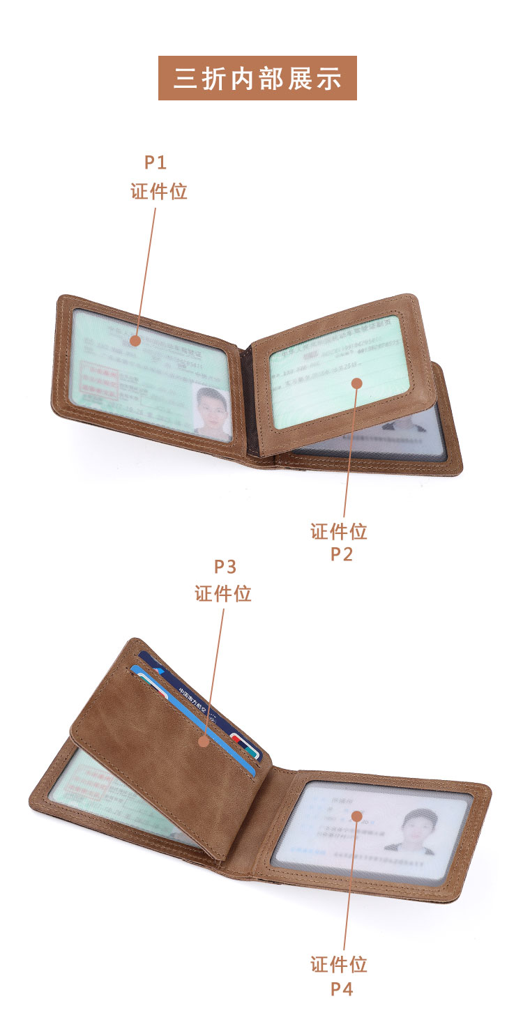 Giấy phép lái xe giấy phép lái xe một gói chống trộm từ khóa gói thẻ nữ net thủy triều đỏ thương hiệu giấy phép lái xe da cá tính sáng tạo - Chủ thẻ bóp nữ