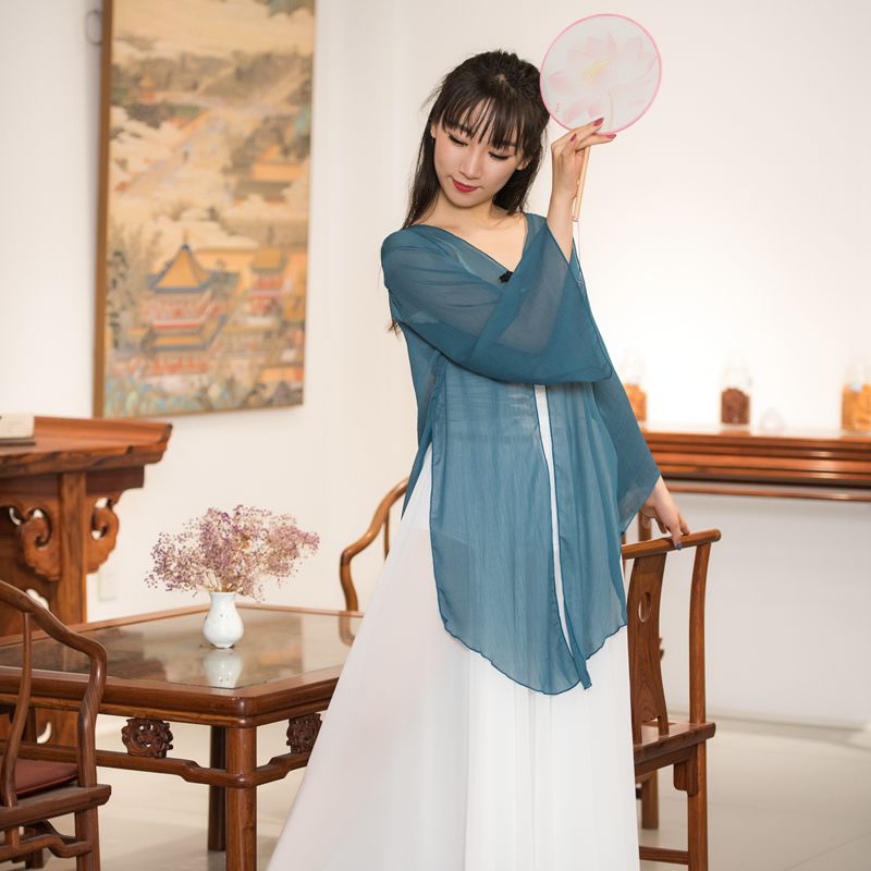Classical Dance Exercises with female adult blouses Fluey Loose Cardioreography dance with body Body Rhyme with long yarn clothes