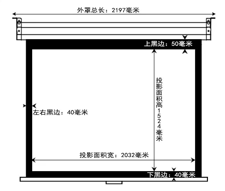 Màn hình máy chiếu cầm tay macro bóng 100 inch Máy chiếu tự khóa Màn hình HD 4: 3 màn hình chiếu nâng thủ công - Phụ kiện máy chiếu màn chiếu điện